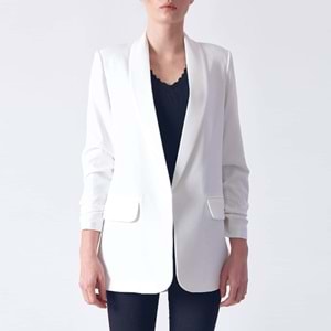 Robin D88045 Bayan CEKET EKRU